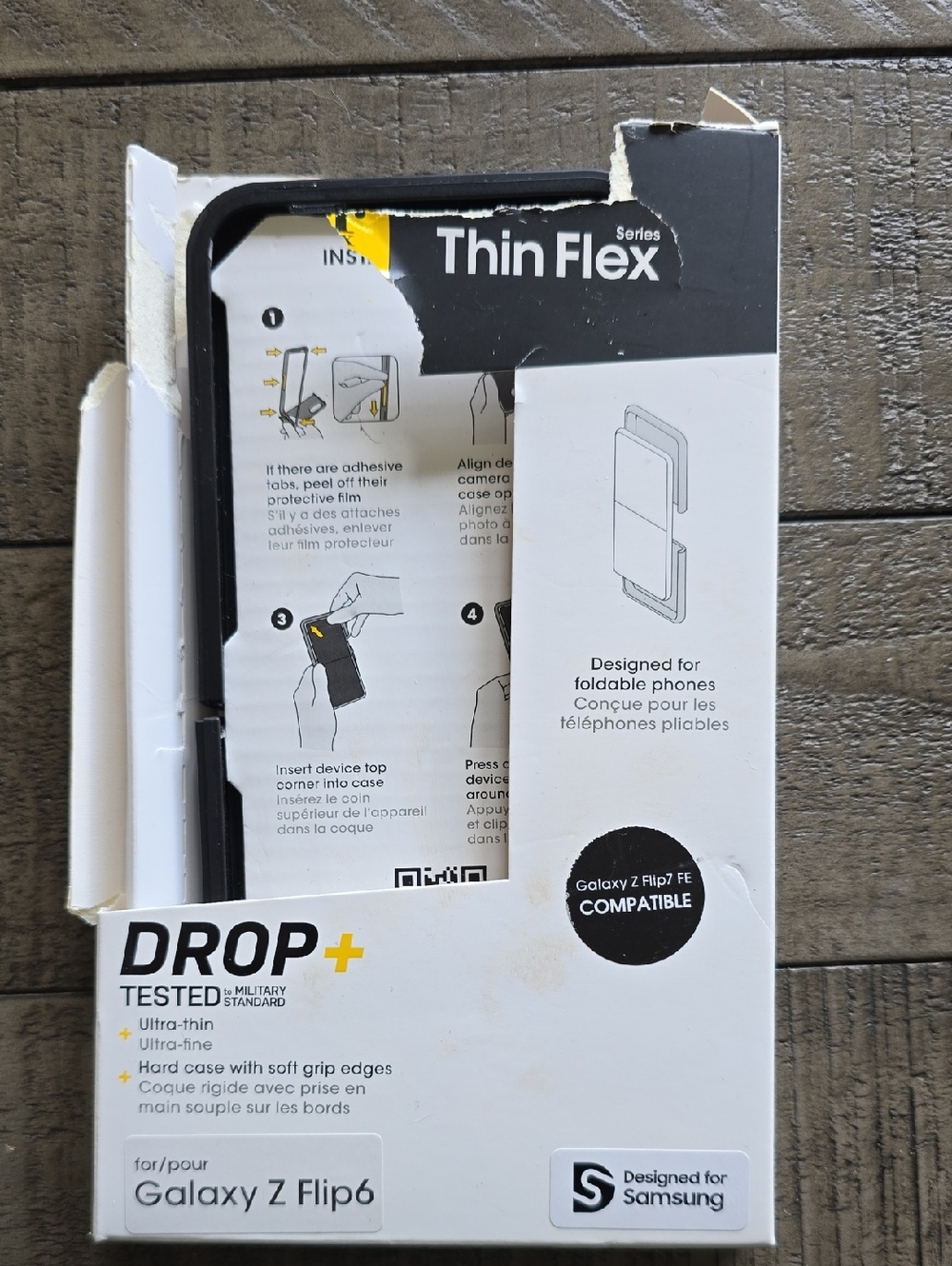 Samsung Thin Flex Foldable Phone Case - Black